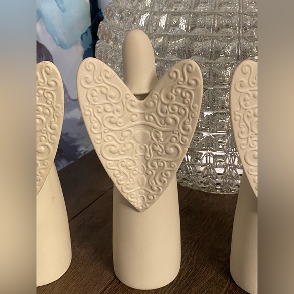 PartyLite Serenity Angel Candle Holder Lot of 3 - Picture 9 of 14